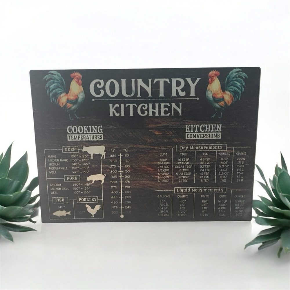 Country Kitchen Conversion Chart Sign